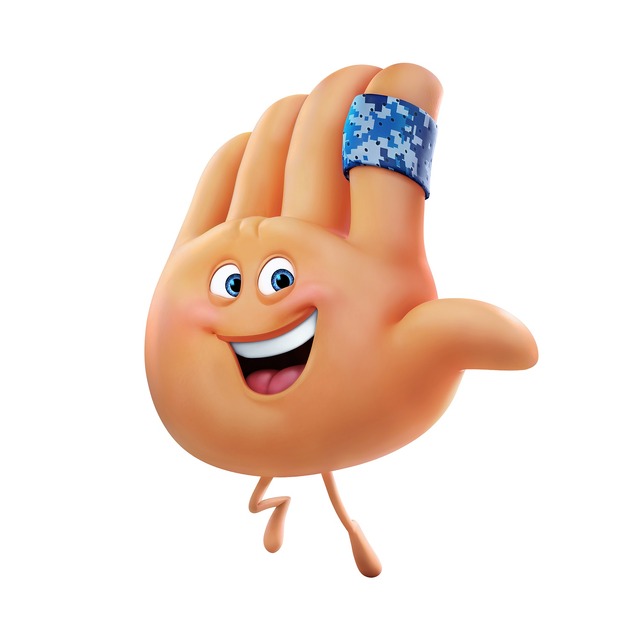 ハイタッチ／『絵文字の国のジーン』(c) 2017 Sony Pictures Animation Inc. All Rights Reserved.