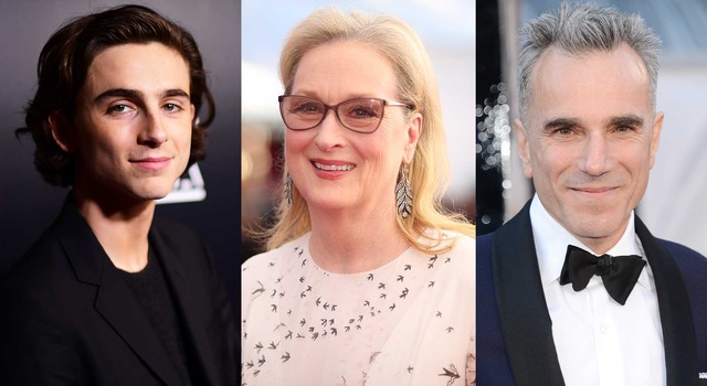 ティモシー・シャラメ＆メリル・ストリープ＆ダニエル・デイ・ルイス(C)Getty Images