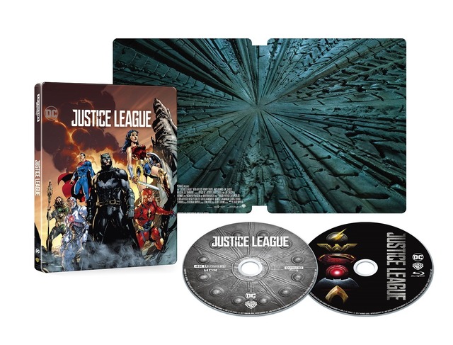 『ジャスティス・リーグ』スチールブック仕様 （C） JUSTICE LEAGUE and all related characters and elements are trademarks of and（C）DC Comics. （C） 2017 Warner Bros. Entertainment Inc. and RatPac-Dune EntertainmentLLC. All rights reserved.