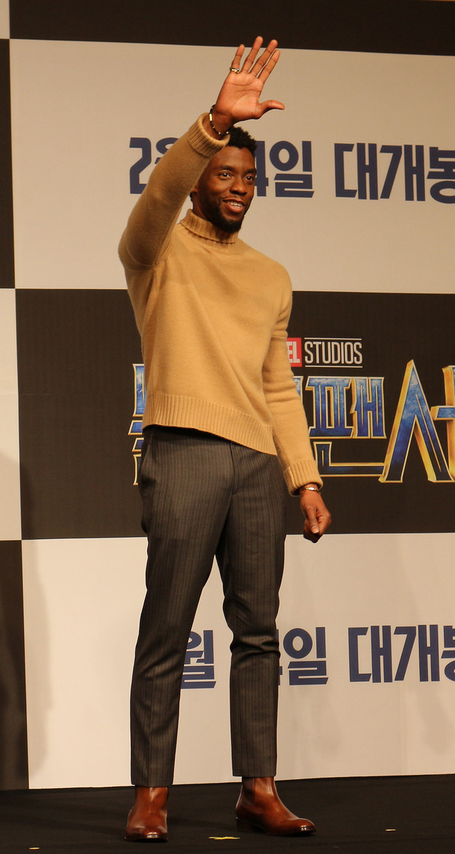 チャドウィック・ボーズマン／『ブラックパンサー』韓国記者会見