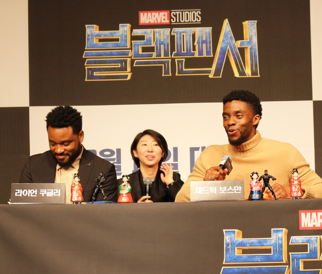 ライアン・クーグラー監督&チャドウィック・ボーズマン/『ブラックパンサー』韓国記者会見