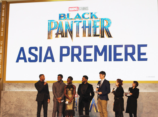 チャドウィック・ボーズマン＆マイケル・B・ジョーダン＆ルピタ・ニョンゴ