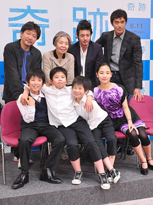 『奇跡』完成披露試写会にて