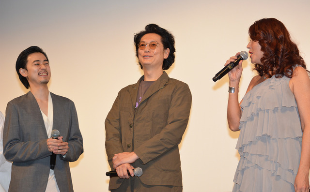 成田凌、井浦新、LiLiCo／『ニワトリ★スター』完成披露試写会舞台挨拶