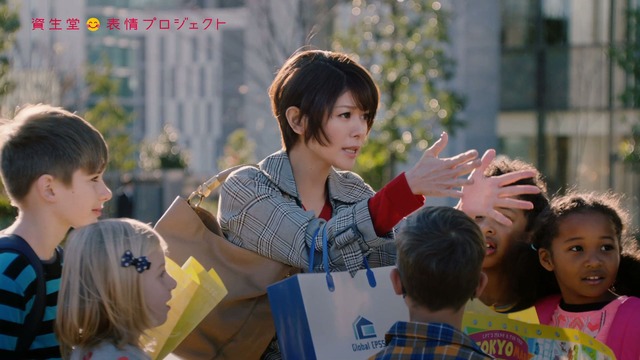 資生堂 表情劇場「英語はできないがノリで乗り切る表情」