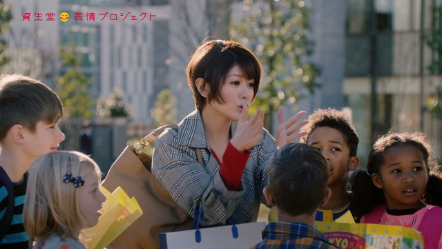 資生堂 表情劇場「英語はできないがノリで乗り切る表情」