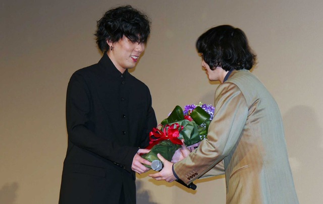 野田洋次郎＆染谷将太／『空海－KU-KAI－ 美しき王妃の謎』初日舞台挨拶