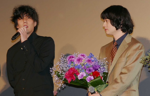 野田洋次郎&染谷将太/『空海-KU-KAI- 美しき王妃の謎』初日舞台挨拶
