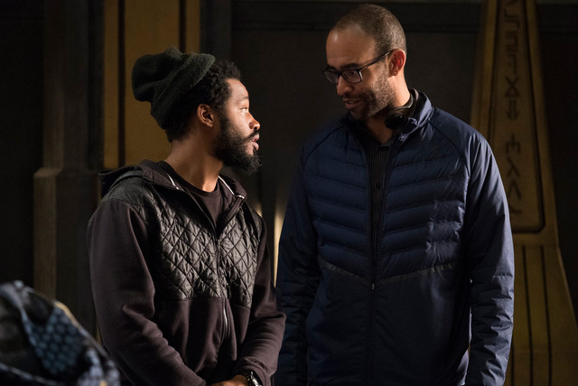 ライアン・クーグラー監督／メイキングカット『ブラックパンサー』-(C)Marvel Studios 2018