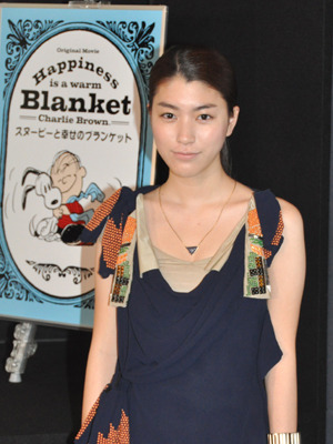 「Happiness is: スヌーピーと幸せのブランケット」公開アフレコ、成海璃子