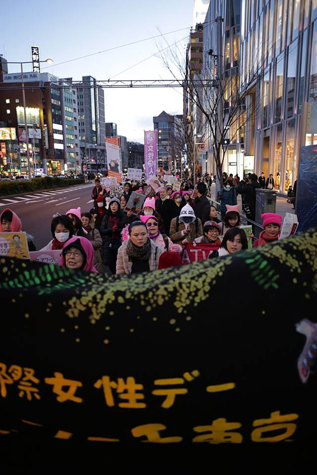 過去のウィメンズ・マーチ東京の様子