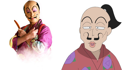 斉藤幸隆／鹿賀丈史 -(C) NHK・尼子騒兵衛・総合ビジョン