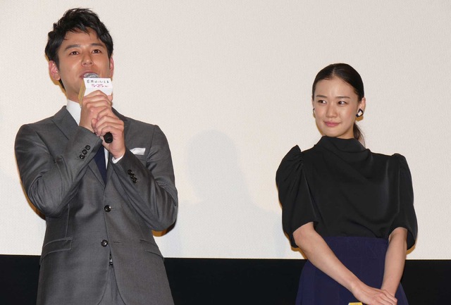 妻夫木聡&蒼井優/『妻よ薔薇のように 家族はつらいよIII』完成披露試写会