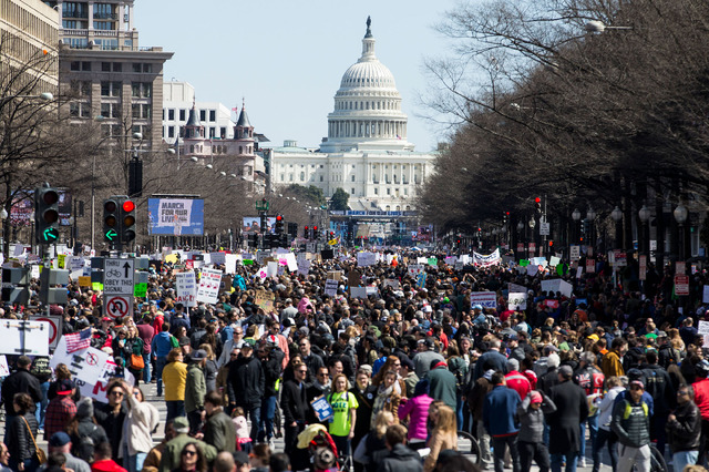 アメリカ・ニューヨークでの「March For Our Lives」の様子-(C)Getty Images