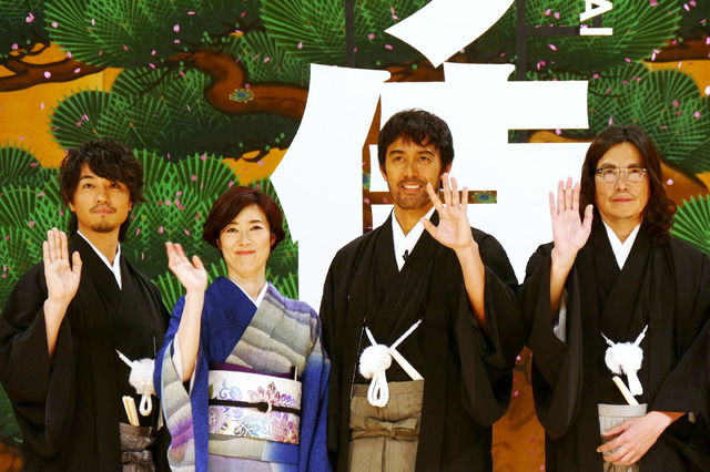 斎藤工、寺島しのぶ、阿部寛、豊川悦司／『のみとり侍』完成披露試写会