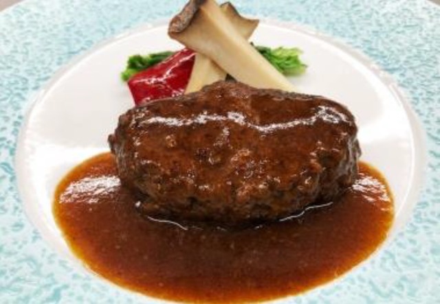 「神戸ビーフハンバーグステーキのランチコース」/11F 神戸プレジール銀座