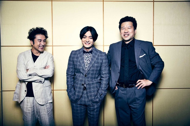 ムロツヨシ×山田孝之×佐藤二朗『50回目のファーストキス』／photo：EMI