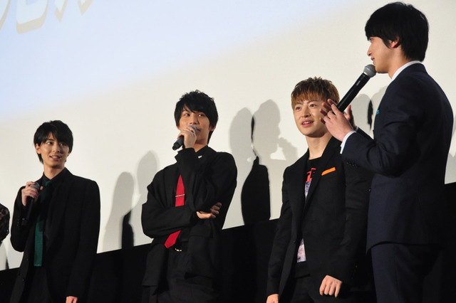 『虹色デイズ』完成披露試写会／佐野玲於×中川大志×高杉真宙×横浜流星