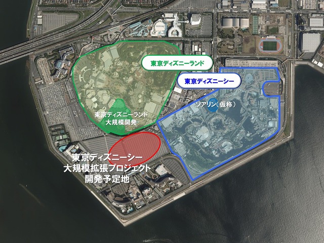 開発予定地。パークを経由せず直接入館可能かは未定。