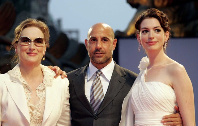 メリル・ストリープ&スタンリー・トゥッチ&アン・ハサウェイ (C) Getty Images