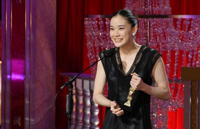 最優秀主演女優賞を受賞した蒼井優/第41回日本アカデミー賞
