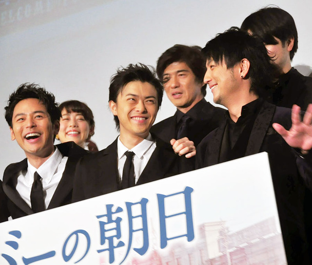 妻夫木聡＆勝地涼＆上地雄輔／『バンクーバーの朝日』初日舞台挨拶