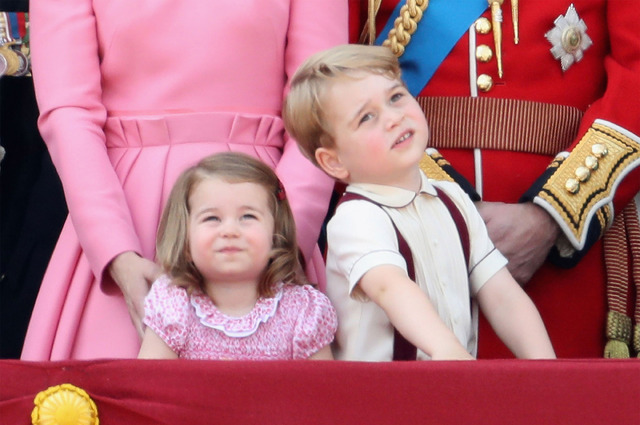 シャーロット王女、ジョージ王子 (C) Getty Images
