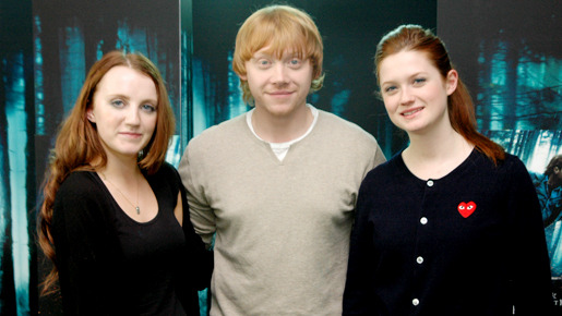 『ハリー・ポッターと死の秘宝 PART1』 ルパート・グリント（中央）×ボニー・ライト（右）×イヴァナ・リンチ