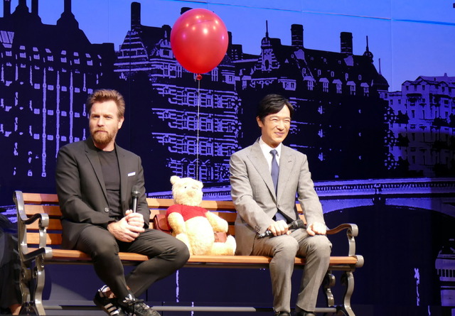 ユアン・マクレガー、堺雅人／『プーと大人になった僕』ジャパンプレミア