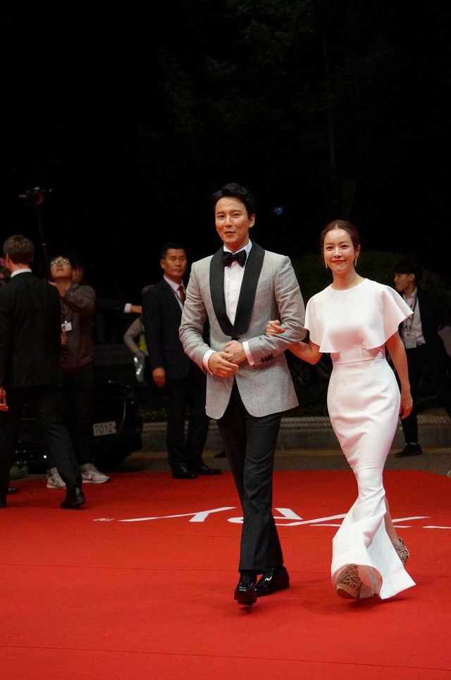 キムナムギルとハンジミン／第23回釜山国際映画祭 (C) Ayako Ishizu