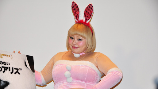 『ラビット・ホラー3D』公開記念イベントでの渡辺直美