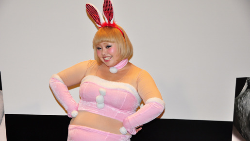 『ラビット・ホラー3D』公開記念イベントでの渡辺直美