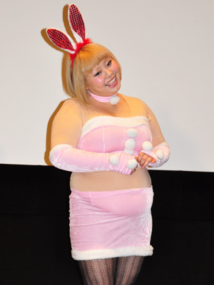 『ラビット・ホラー3D』公開記念イベントでの渡辺直美