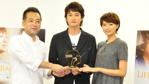 『アントキノイノチ』受賞報告会見