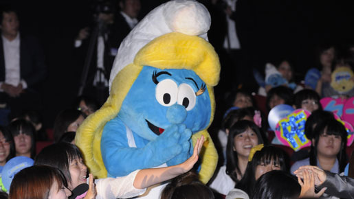 『スマーフ』ジャパンプレミアにて