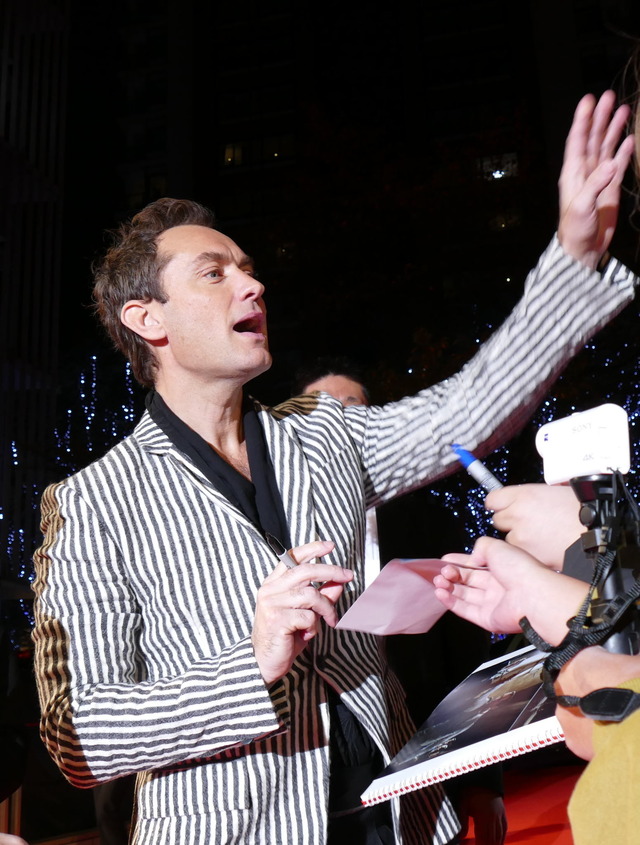 『ファンタスティック・ビーストと黒い魔法使いの誕生』ジャパンプレミア／ジュード・ロウ（ダンブルドア役）