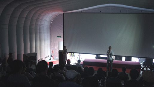 移動型映画館「MoMO」オープニングイベント