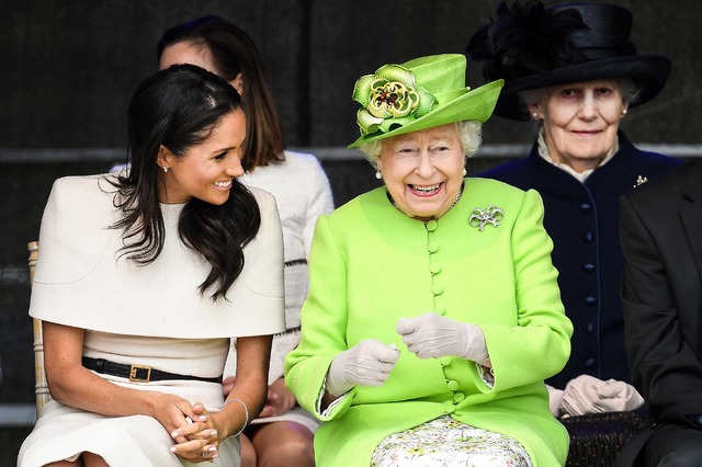 メーガン妃＆エリザベス女王-(C)Getty Images