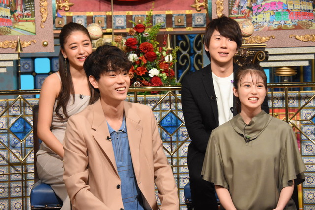 「超踊る！さんま御殿!!サンタ美女と菅田将暉、大泉洋が暴走4時間祭」(C)NTV