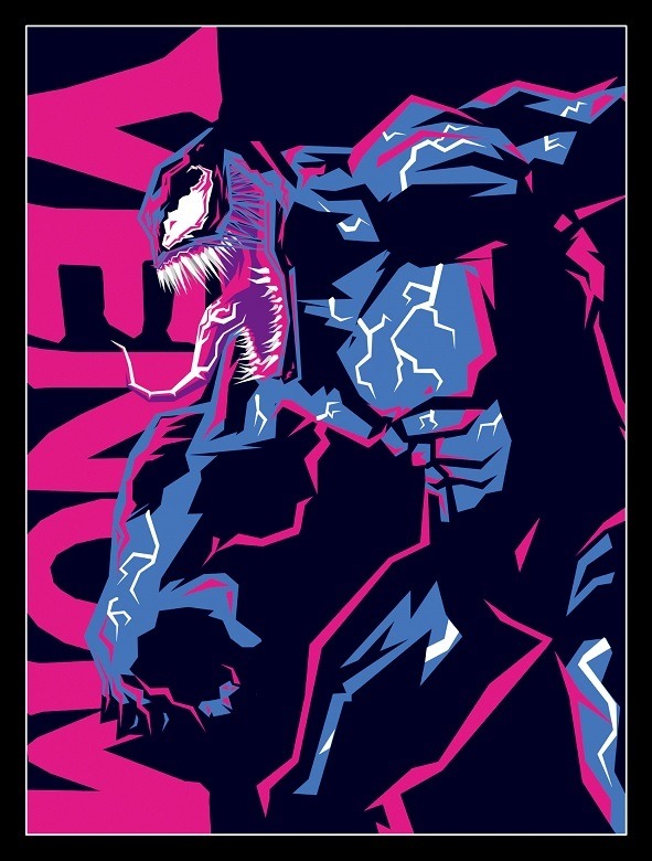 『ヴェノム』封入特典限定ポストカード　（C）2018 Columbia Pictures Industries, Inc. and Tencent Pictures (USA) LLC. All Rights Reserved. | MARVEL and all related character names: （c） & TM 2019 MARVEL.