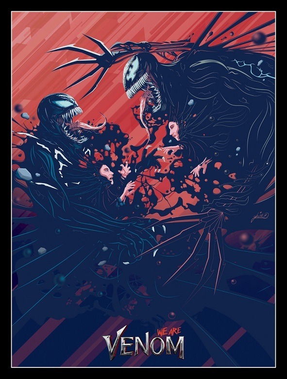 『ヴェノム』封入特典限定ポストカード　（C）2018 Columbia Pictures Industries, Inc. and Tencent Pictures (USA) LLC. All Rights Reserved. | MARVEL and all related character names: （c） & TM 2019 MARVEL.