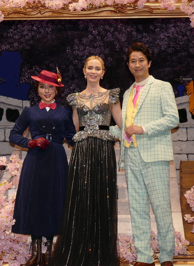 『メリー・ポピンズ リターンズ』ジャパンプレミア　エミリー・ブラント　平原綾香　谷原章介