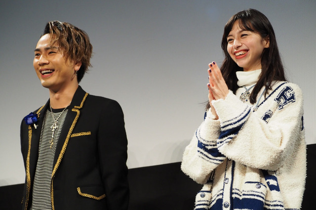 登坂広臣、中条あやみ／『雪の華』ジャパンプレミア