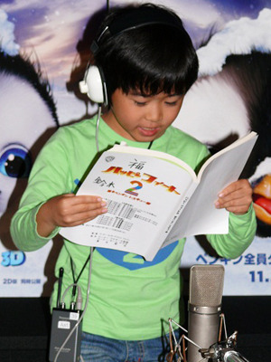 『ハッピーフィート2 踊るペンギンレスキュー隊』アフレコの様子