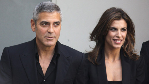 今年1月、ミラノで撮影されたジョージ＆エリザベッタ　-(C) AFLO