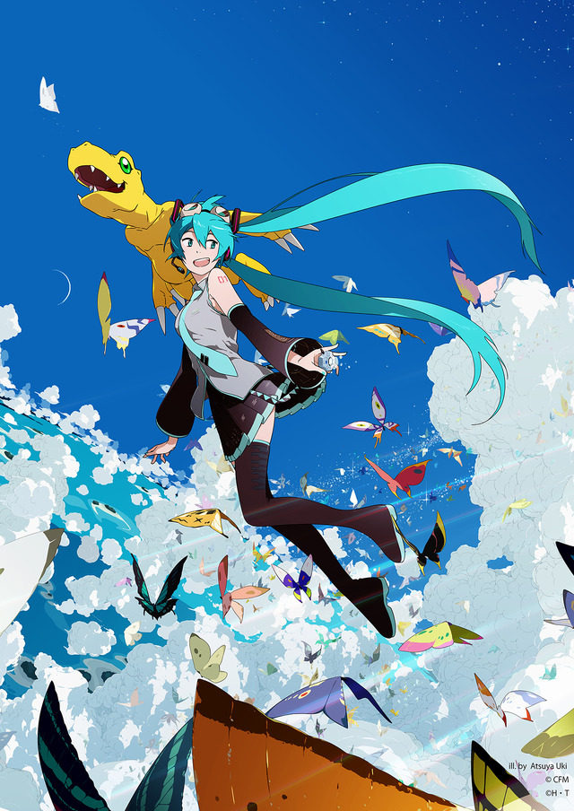 デジモンアドベンチャー２０周年記念！初音ミクコラボill. by Atsuya Uki （C） CFM （C）H・T