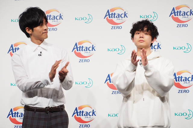 松坂桃李、菅田将暉／「アタックZERO 新CM発表会」