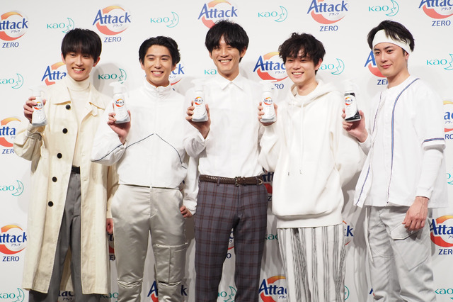 松坂桃李、菅田将暉、賀来賢人、間宮祥太朗、杉野遥亮／「アタックZERO 新CM発表会」