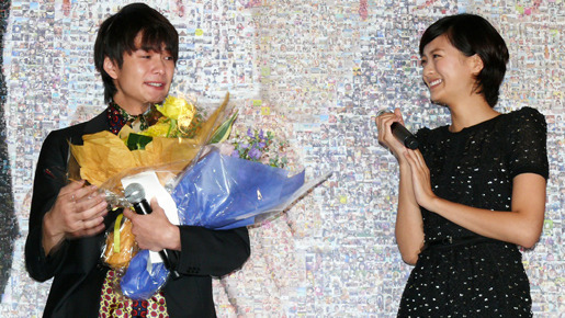 『アントキノイノチ』初日舞台挨拶