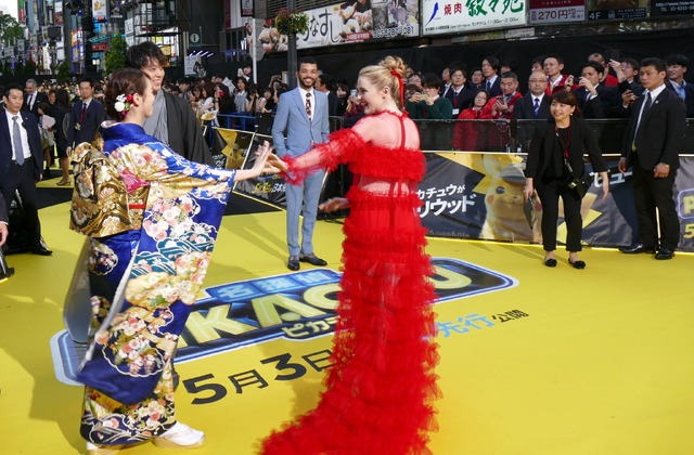 映画『名探偵ピカチュウ』ワールドプレミア“稲妻”イエローカーペット